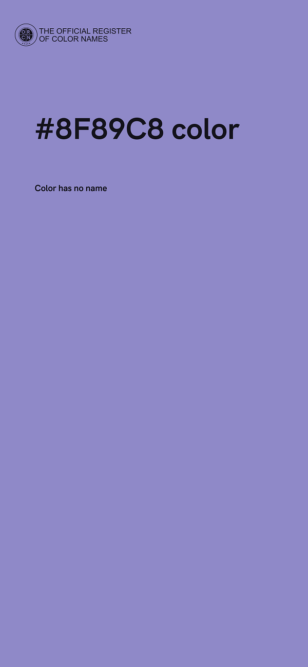 #8F89C8 color image