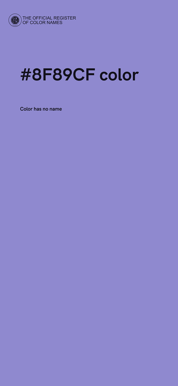#8F89CF color image