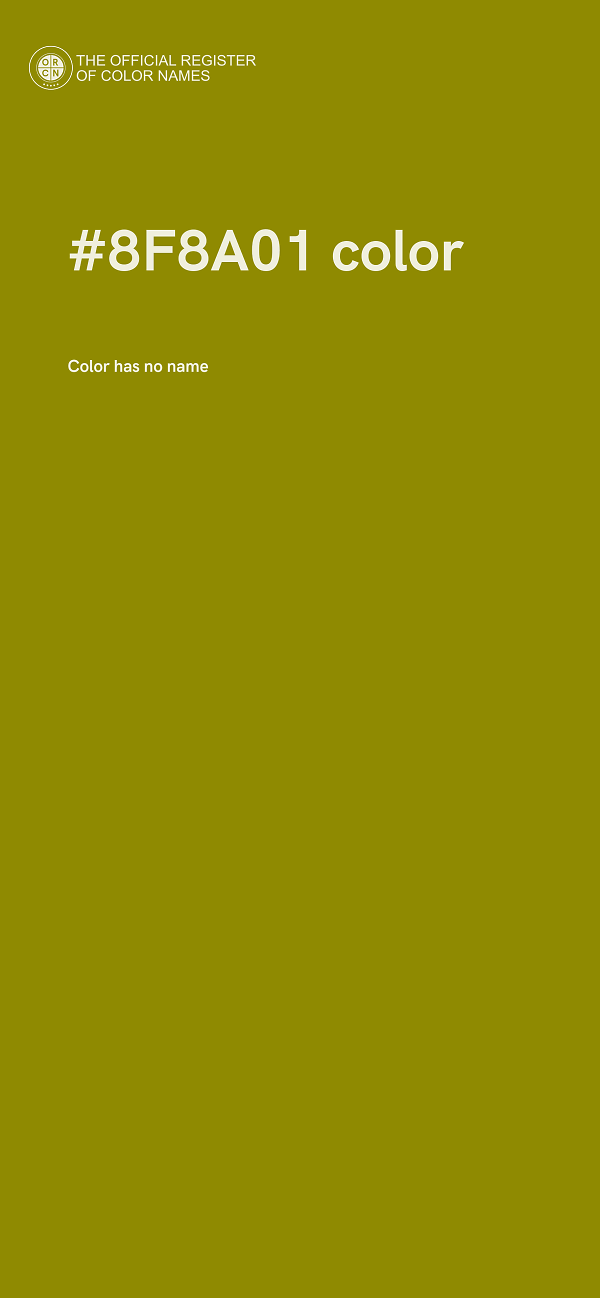 #8F8A01 color image
