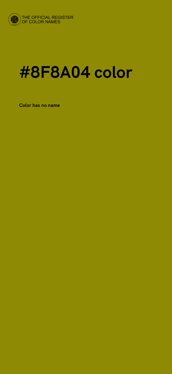 #8F8A04 color image