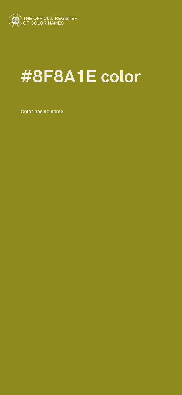#8F8A1E color image
