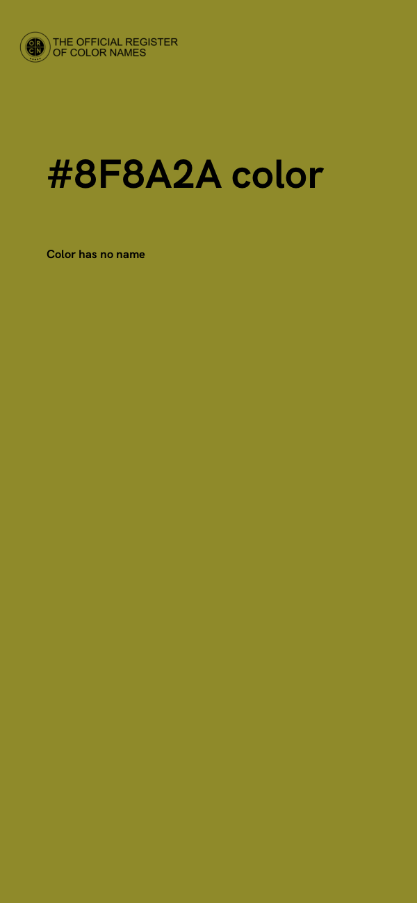 #8F8A2A color image