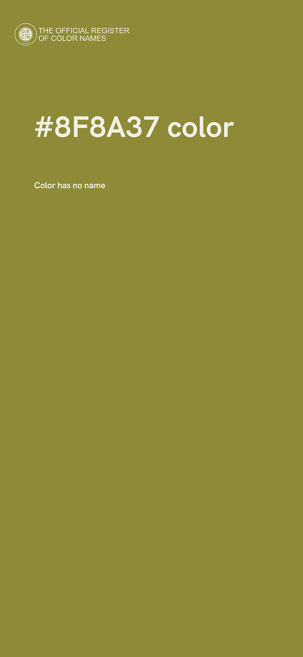 #8F8A37 color image