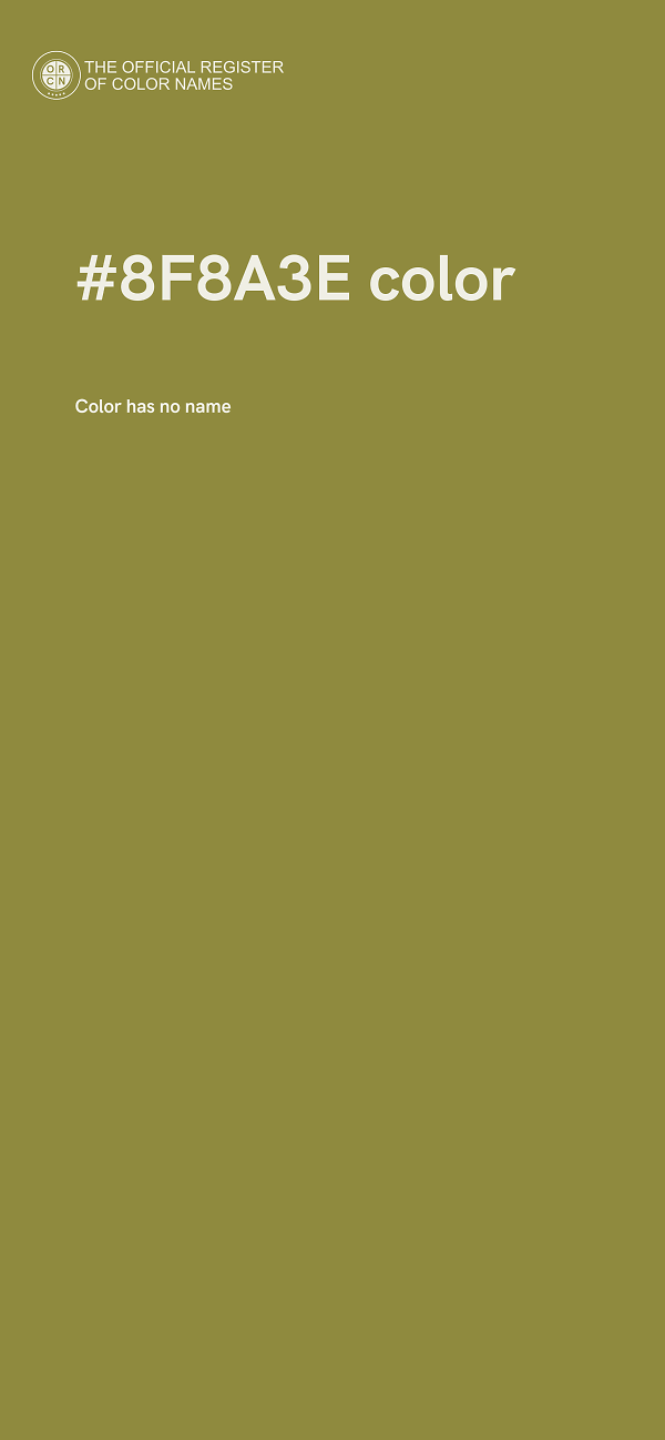 #8F8A3E color image