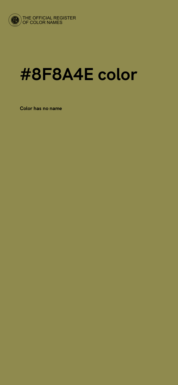 #8F8A4E color image