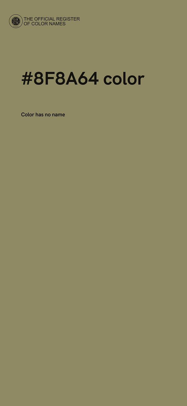 #8F8A64 color image