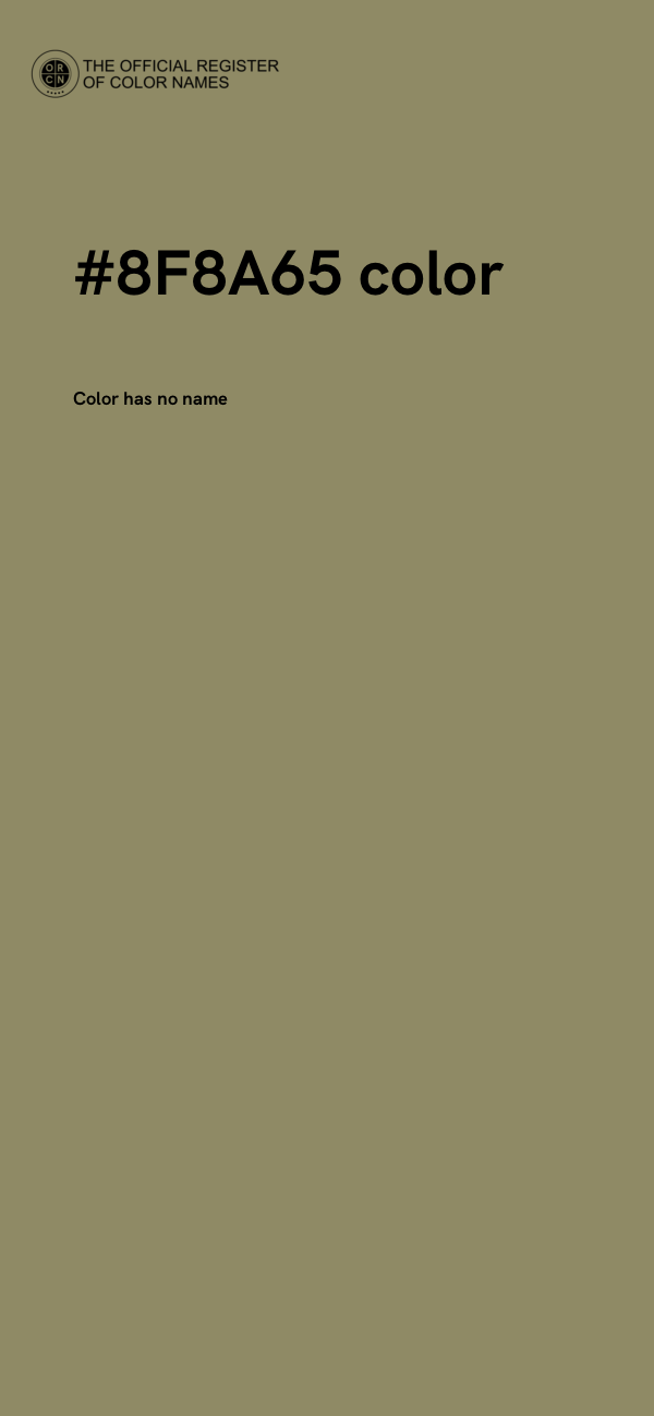 #8F8A65 color image