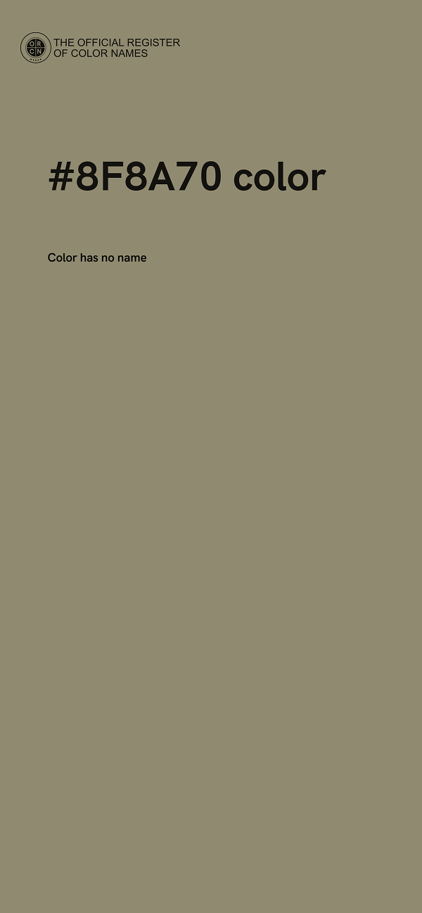 #8F8A70 color image