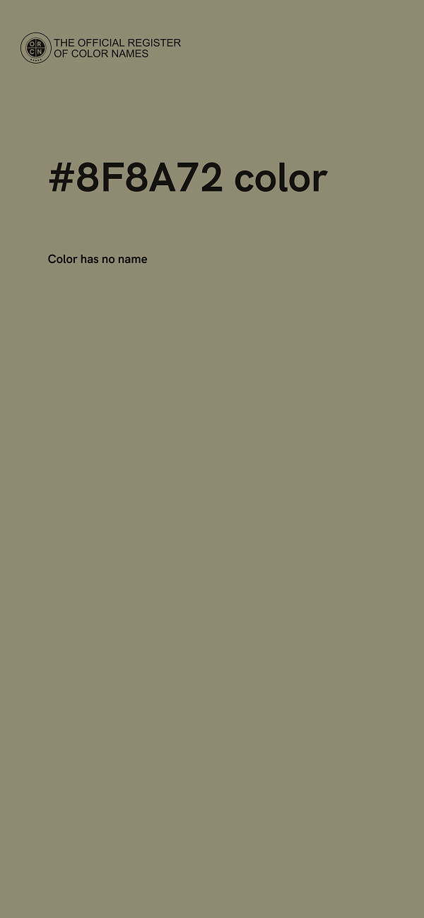 #8F8A72 color image