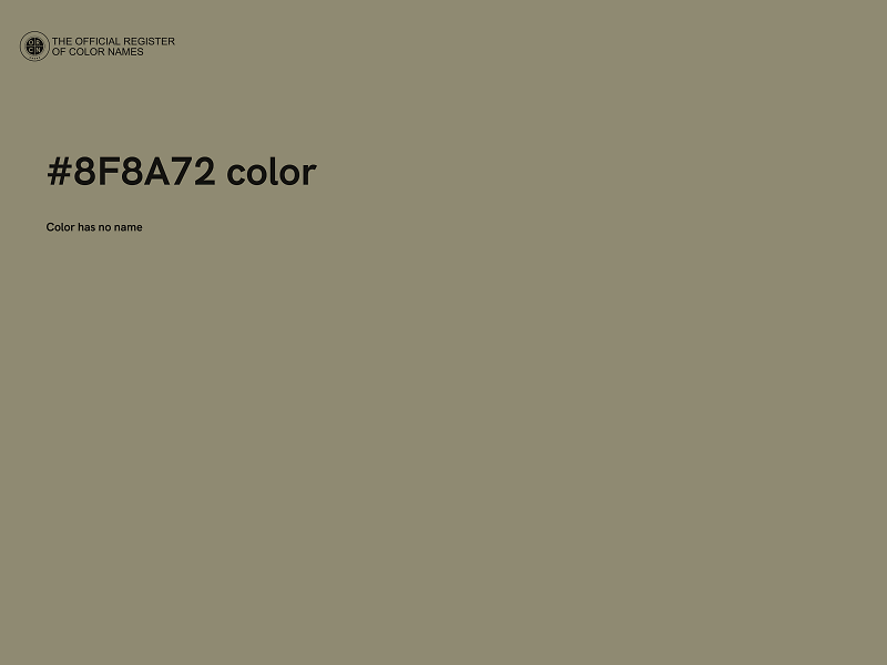 #8F8A72 color image