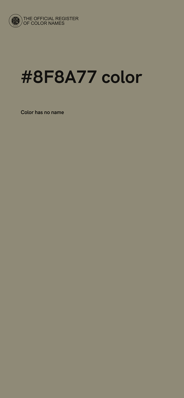 #8F8A77 color image