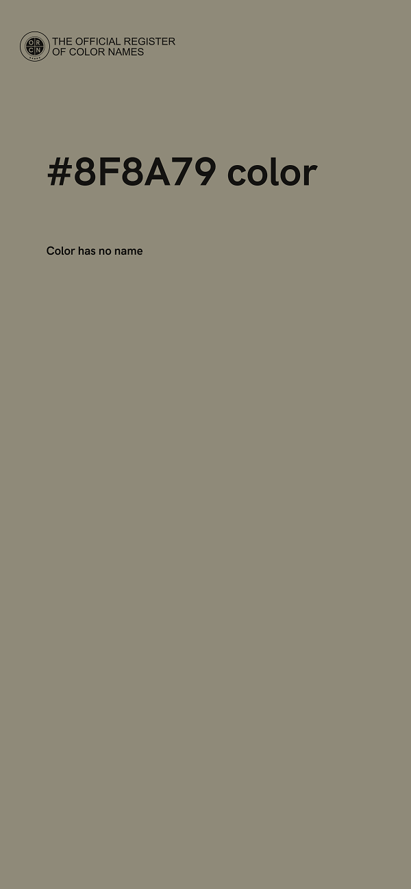 #8F8A79 color image