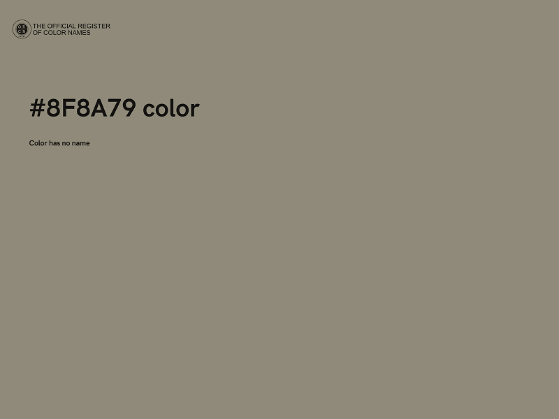 #8F8A79 color image