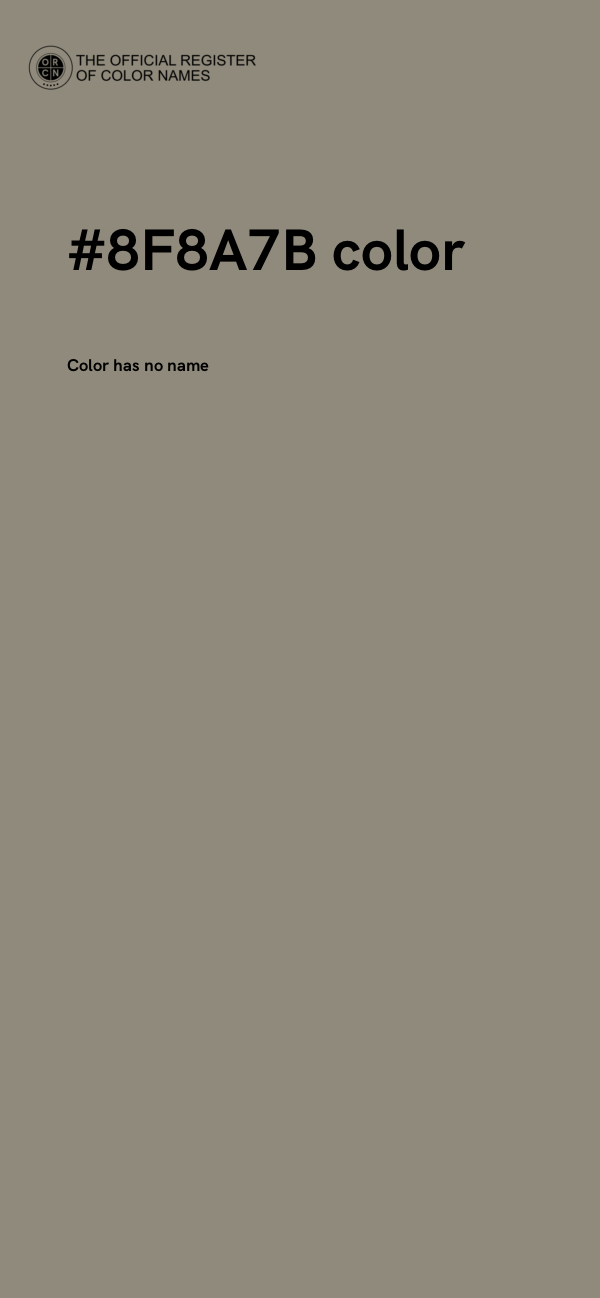 #8F8A7B color image