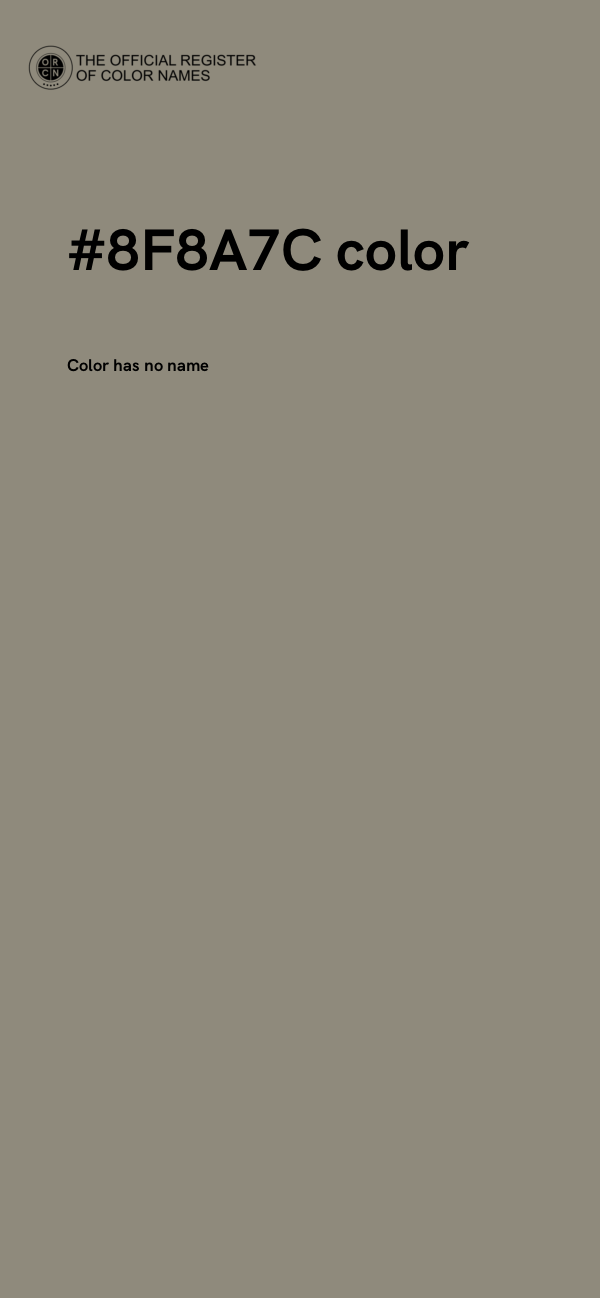 #8F8A7C color image