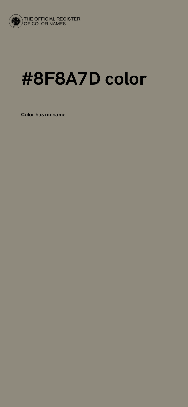 #8F8A7D color image