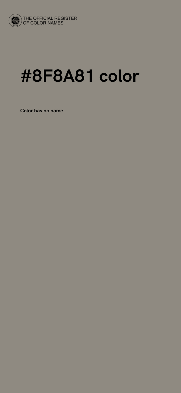#8F8A81 color image