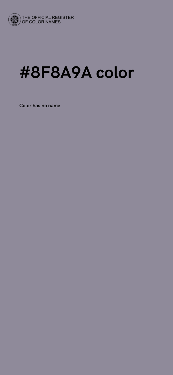 #8F8A9A color image