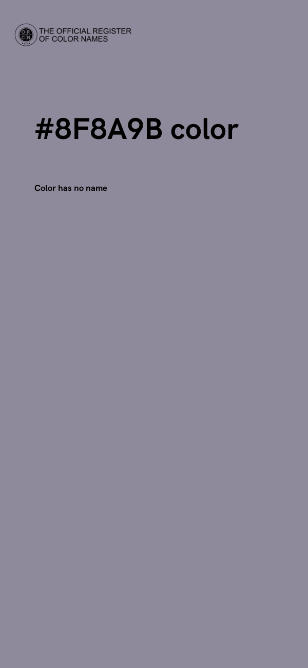 #8F8A9B color image