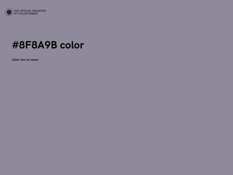 #8F8A9B color image