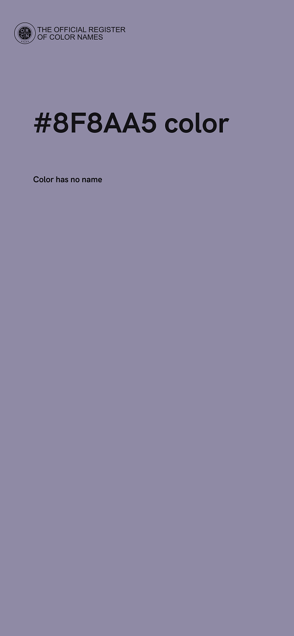 #8F8AA5 color image