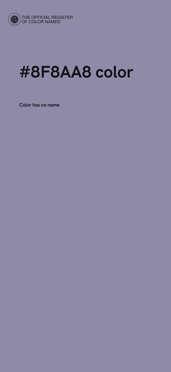 #8F8AA8 color image