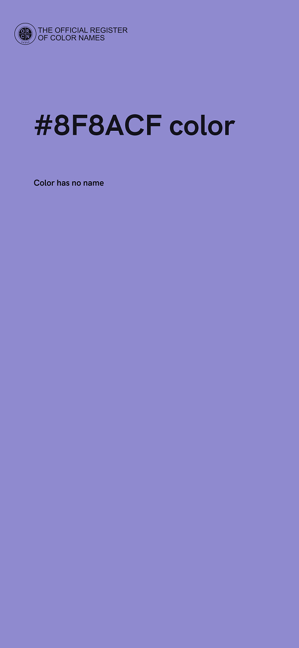 #8F8ACF color image