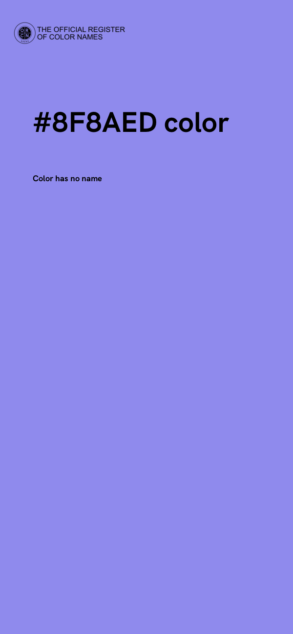 #8F8AED color image