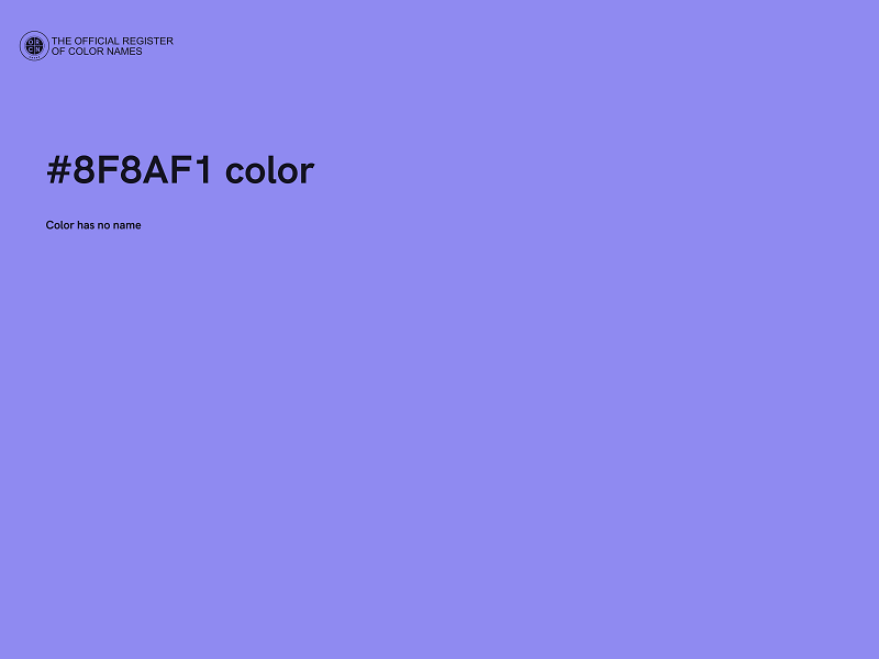#8F8AF1 color image
