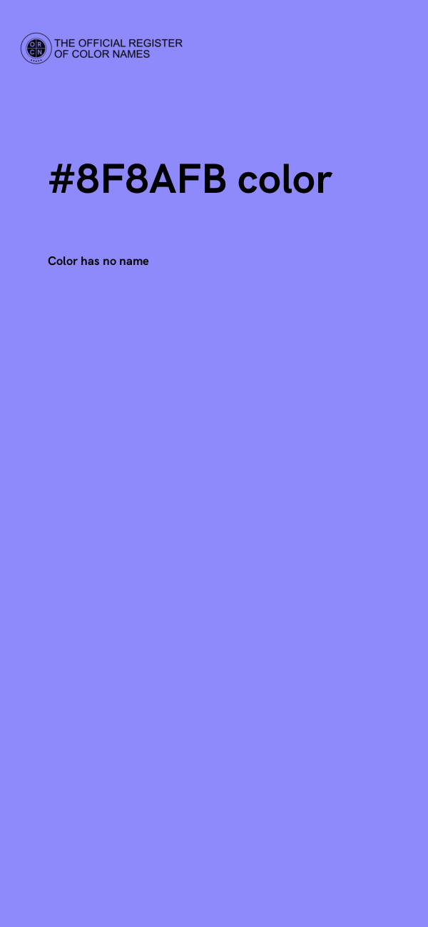 #8F8AFB color image