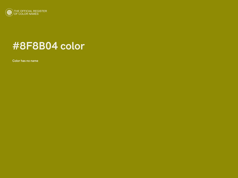 #8F8B04 color image