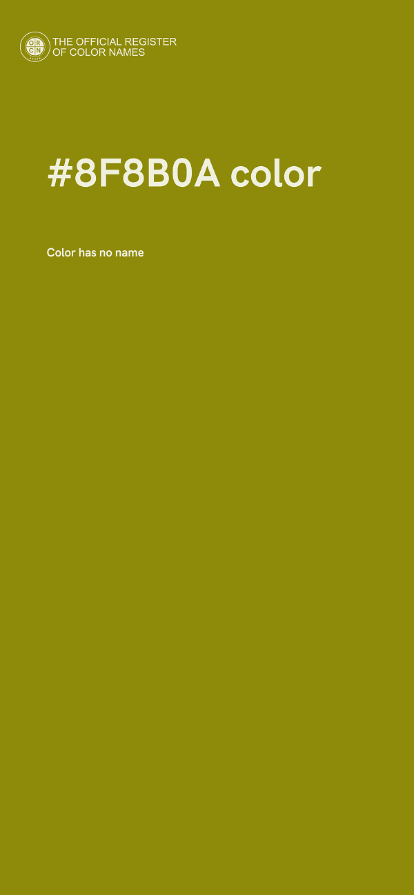 #8F8B0A color image
