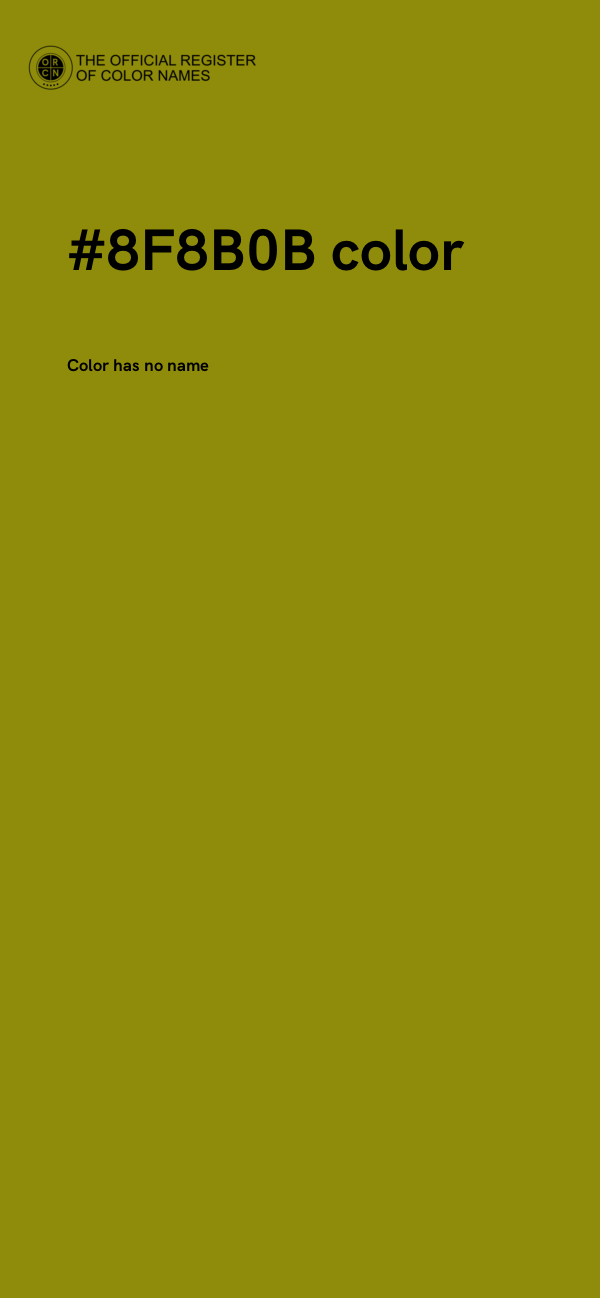 #8F8B0B color image