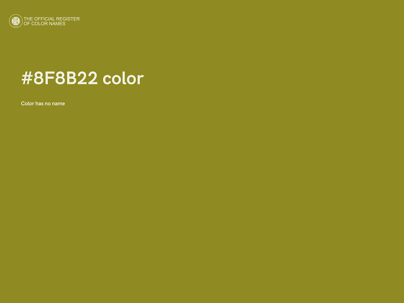 #8F8B22 color image