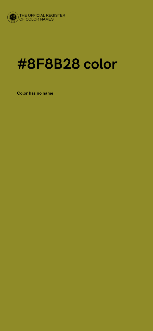 #8F8B28 color image