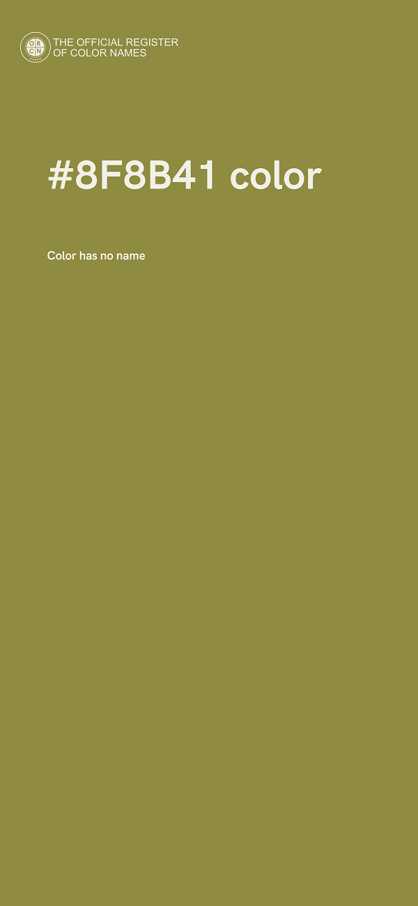 #8F8B41 color image