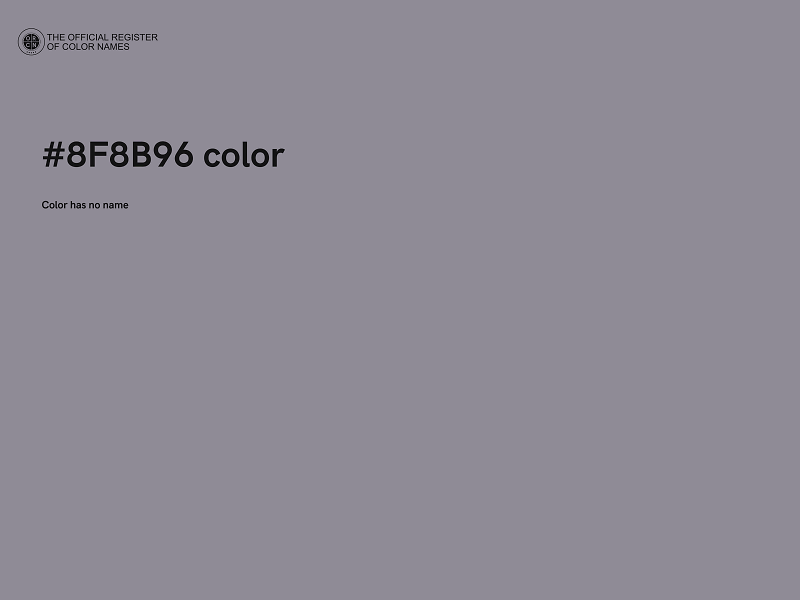 #8F8B96 color image