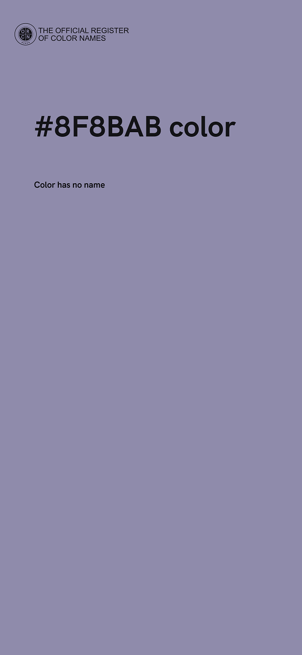 #8F8BAB color image