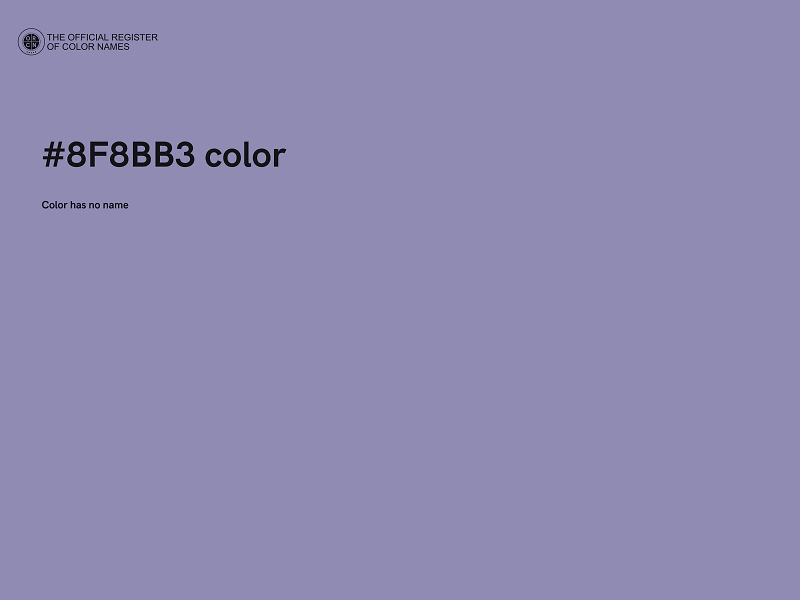 #8F8BB3 color image