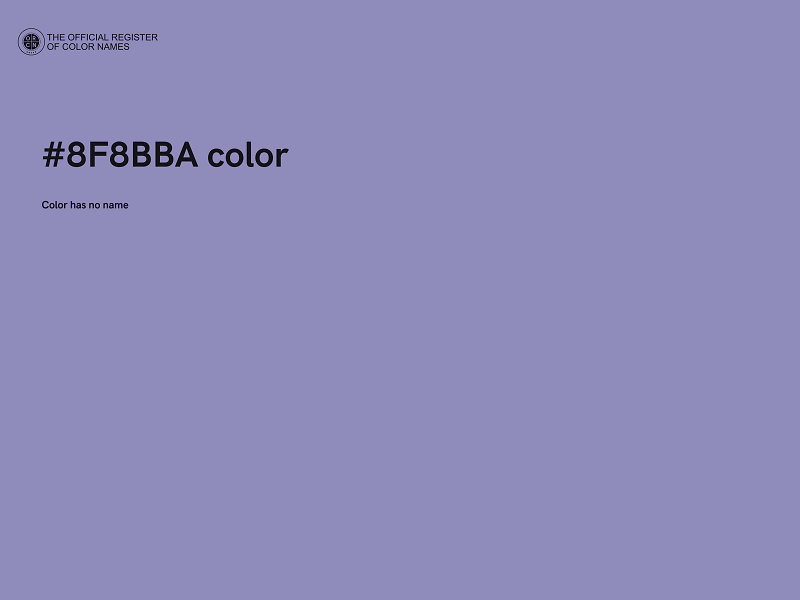 #8F8BBA color image