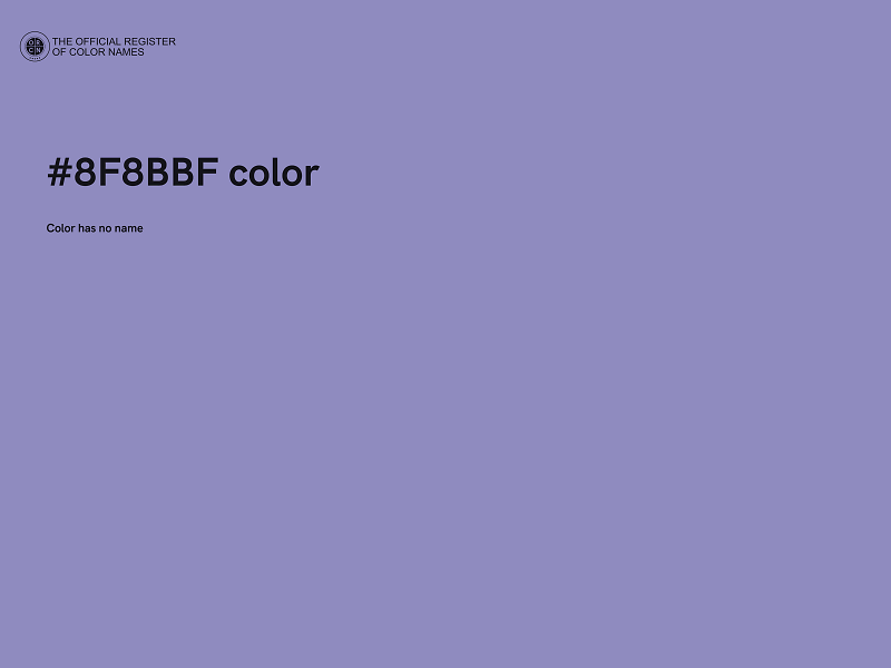 #8F8BBF color image