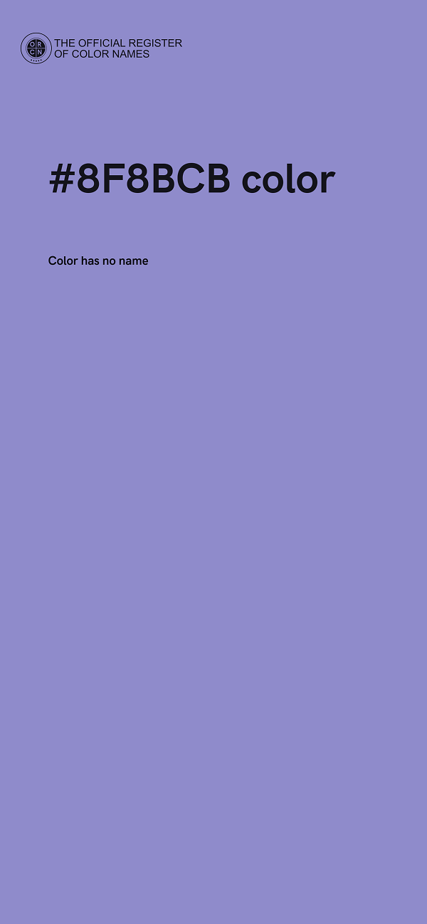 #8F8BCB color image