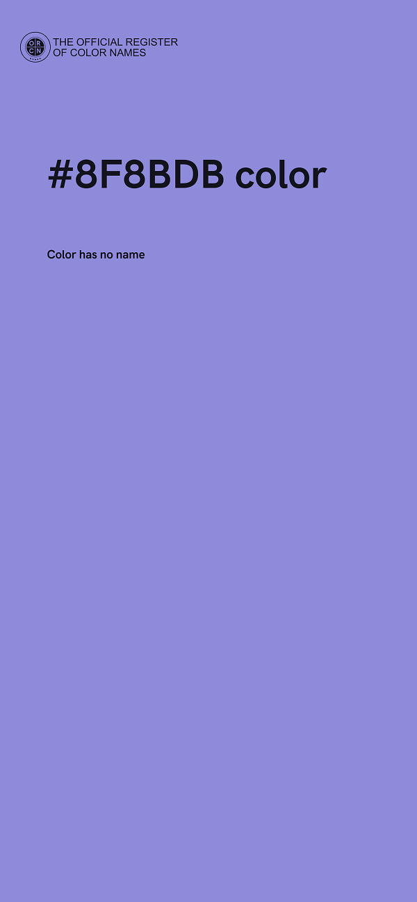 #8F8BDB color image