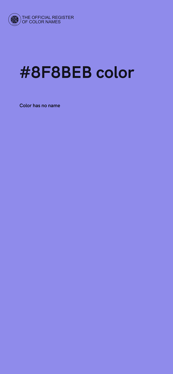 #8F8BEB color image