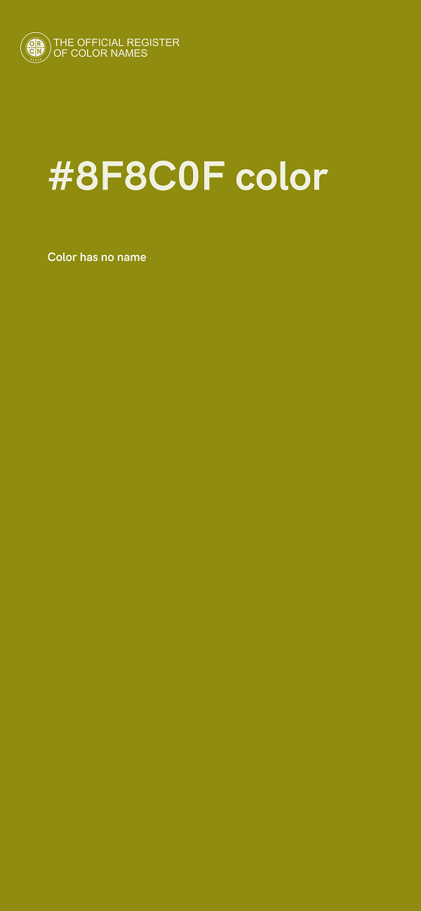 #8F8C0F color image