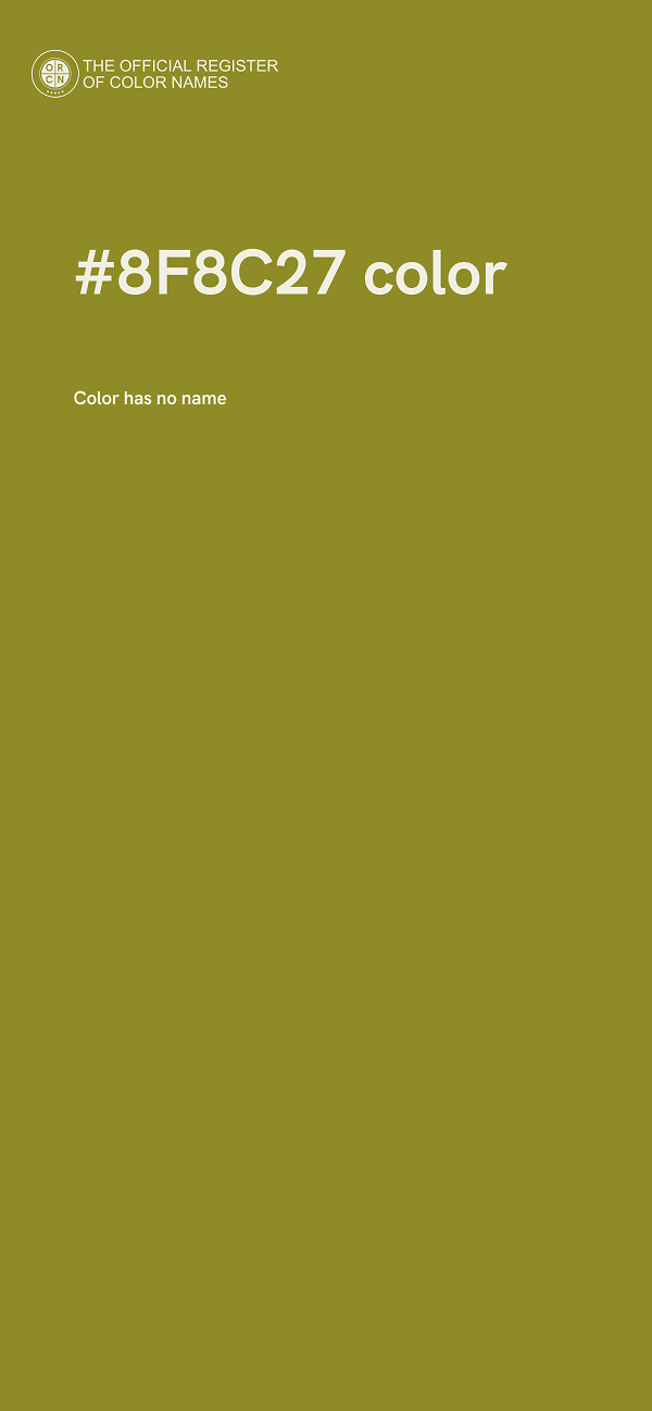 #8F8C27 color image