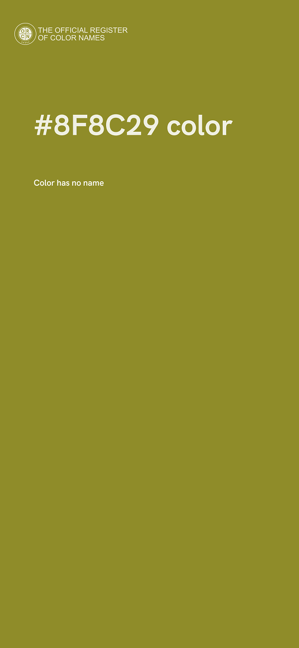 #8F8C29 color image