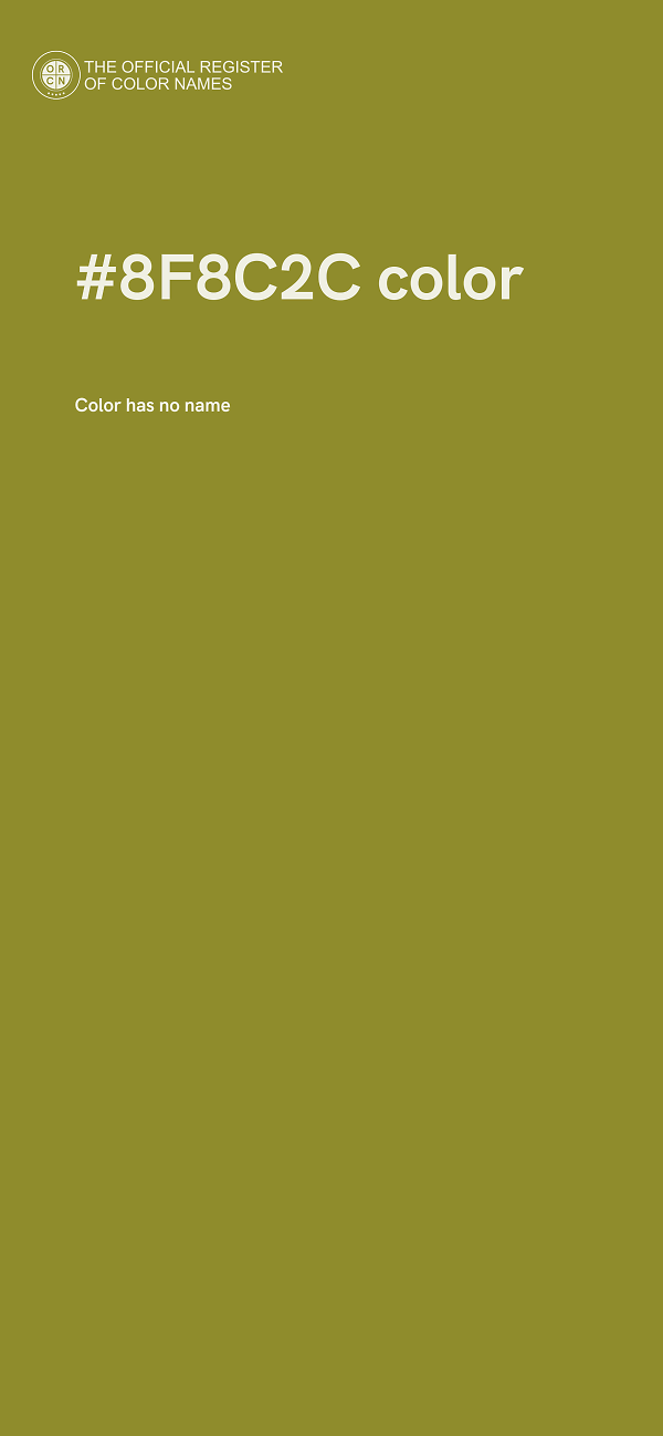 #8F8C2C color image