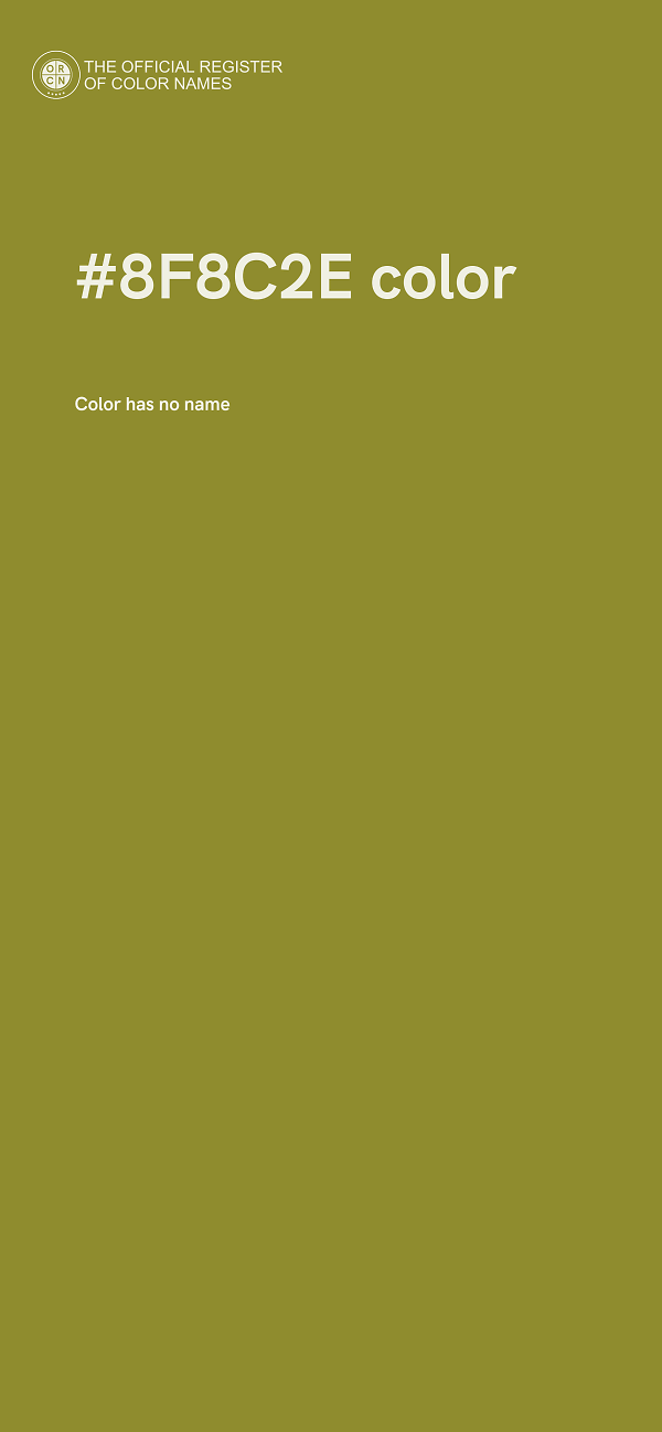#8F8C2E color image