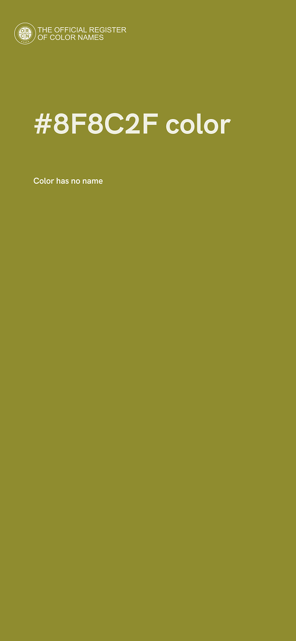 #8F8C2F color image
